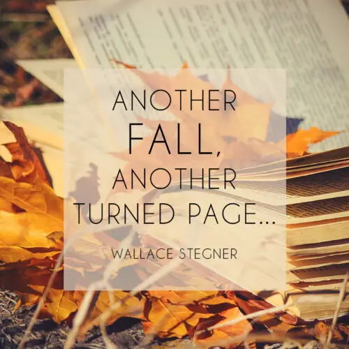 Short Autumn quote to inspire you.