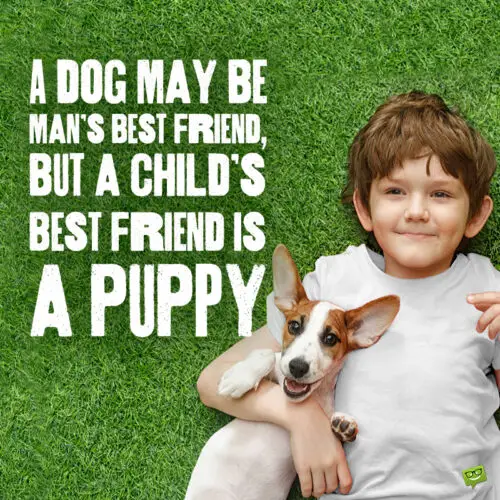 Cute dog quote to note and share.