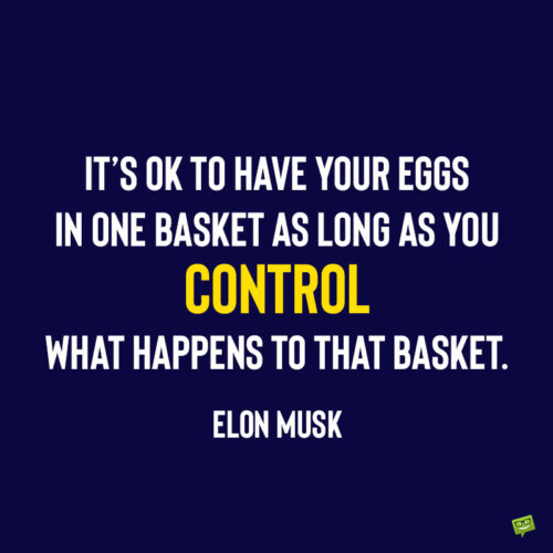 Деловая цитата Илона Маска.
