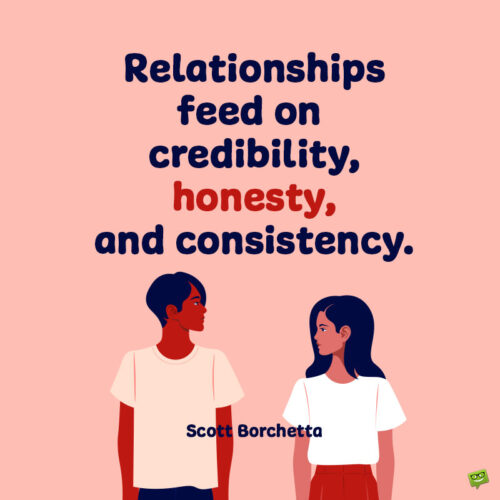 Relationship honesty quote to note and share.