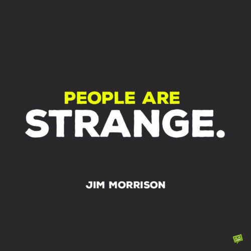 Jim Morrison / Doors lyrics quote.