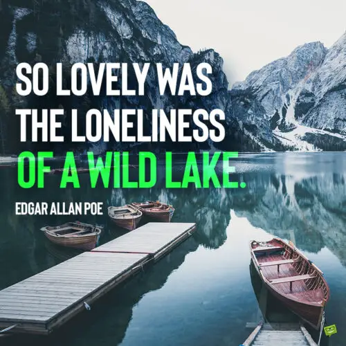 Lake quote by famous American author Edgar Allan Poe