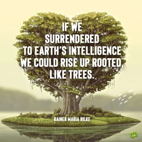 Nature quote to make you think .