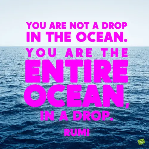 Ocean quote to note and share or use as caption to your ocean photo posts.