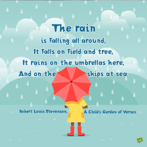 Rain quote to make you smile.