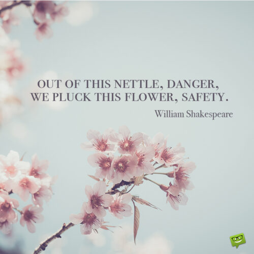 Security quote by William Shakespeare.