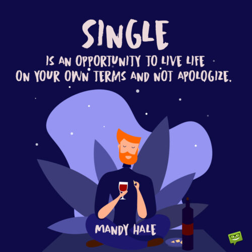 Being single quote to give you perspective.
