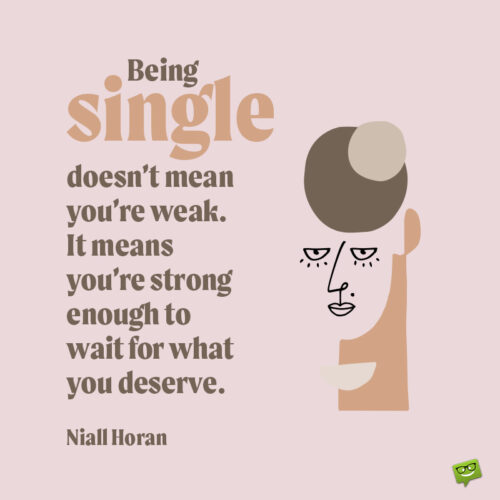 Being single quote to make you think.