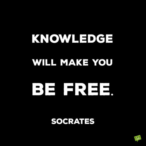 Socrates quote.