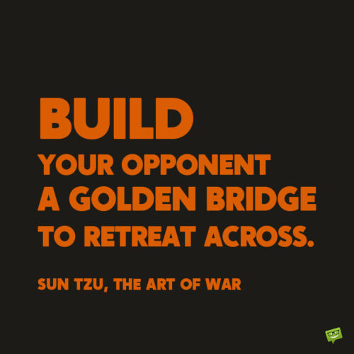 Τhe art of war quote to make you think strategically.
