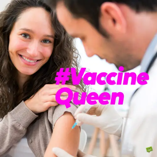 Funny Vaccination caption for instagram.