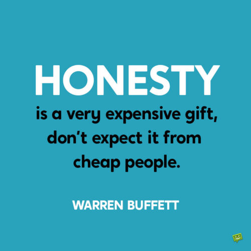Warren Buffett quote.