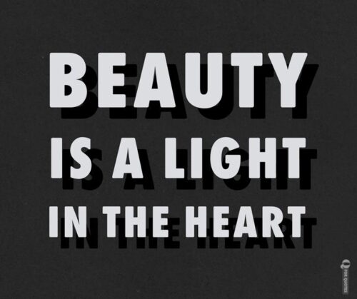 Beauty is a light in the heart. Khalil Gibran quotes.