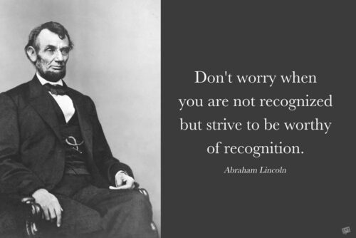 Motivational Abraham Lincoln quote on image for easy sharing in chats and status updates.
