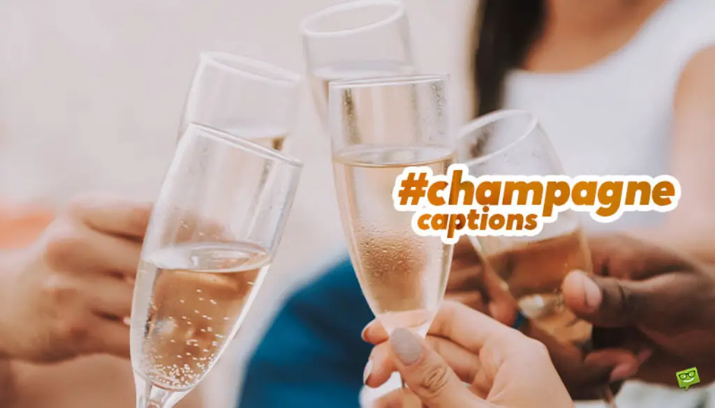 champagne-captions-social