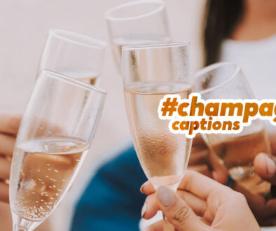 champagne-captions-social