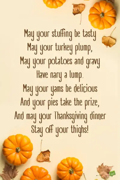 Thanksgiving quote to share with family.